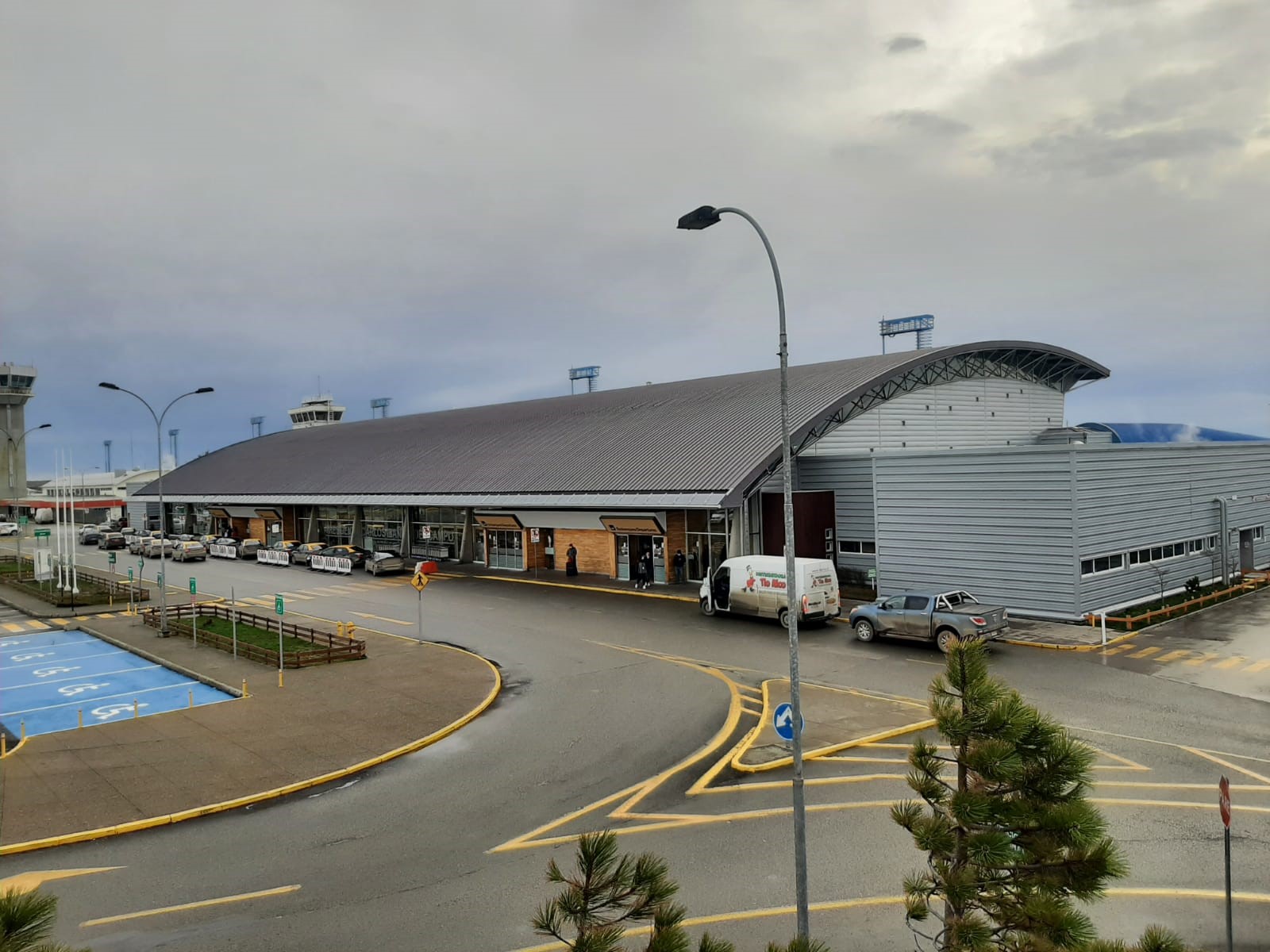 Estacionamiento en el Aeropuerto de Punta Arenas